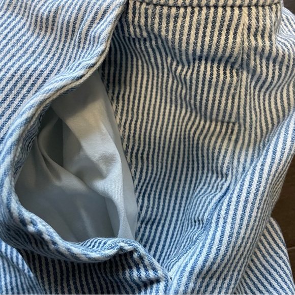 Club Monaco Blue & White Striped Women's Size 6 Shorts - Picture 4 of 11